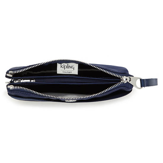 Kipling Creativity Extra Large Metallic Wristlet Vesker Marineblå | NO 1148ZU